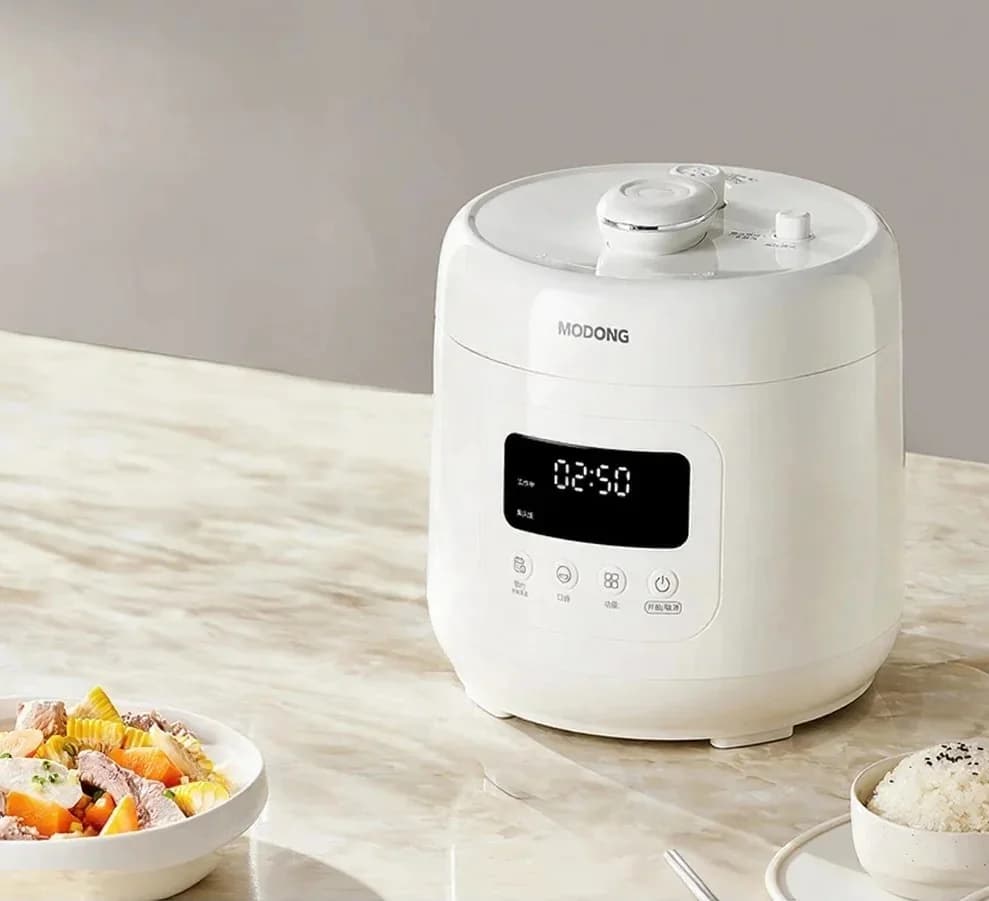 セラミックコーティング内鍋 4L電気圧力鍋 800W タッチ制御