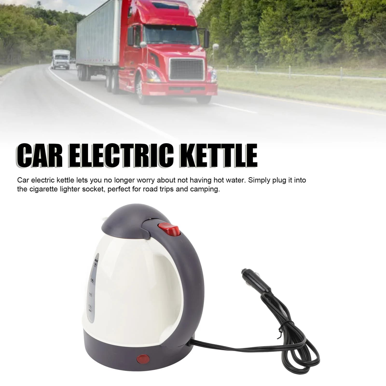 1L 12V/24V 車載電気ケトル